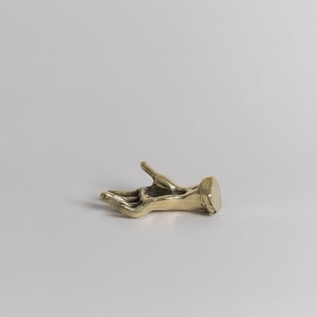 'Zumbusch Hand' Paperweight, Polished Brass