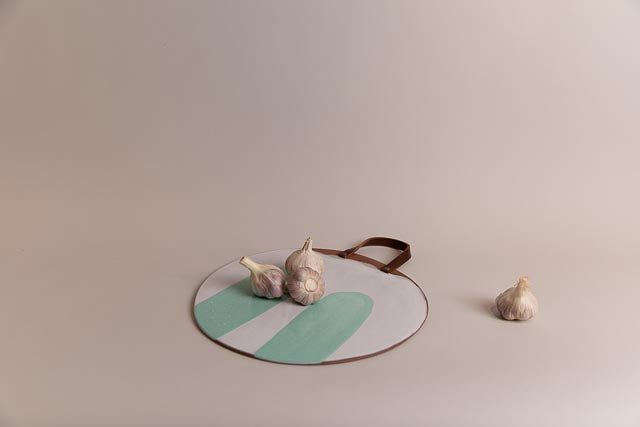 Large Round Platter, Celeste