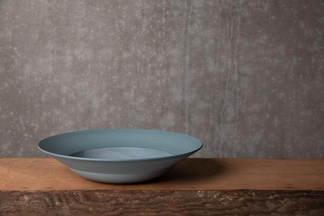 Flared Bowl, Petrol Blue