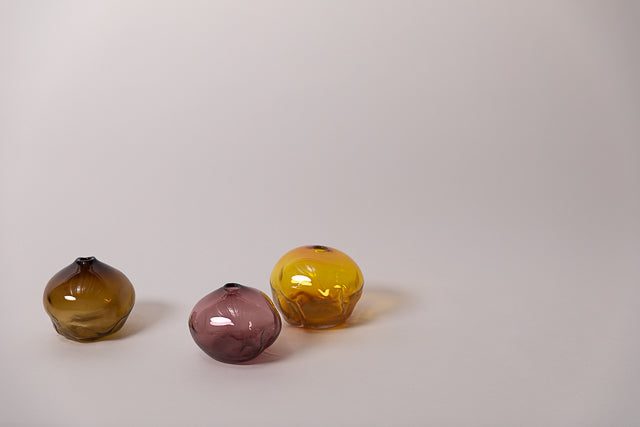 ‘Summer Collection’ Small Glass Object, Aubergine