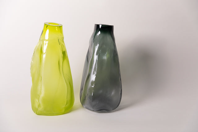 105 ltr Forms Vase, Lemon Yellow