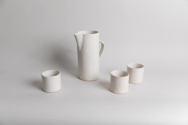 Large Pitcher, White