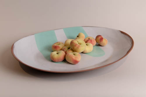 Large Oval Serving Bowl, Celeste