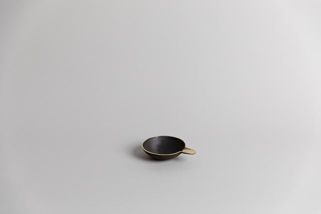Low Bowl, Patina Brass