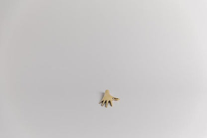 Hand Paperweight, Polished Brass