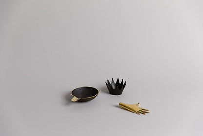 Crown Bowl, Patina Brass