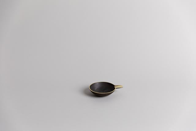 Low Bowl, Patina Brass