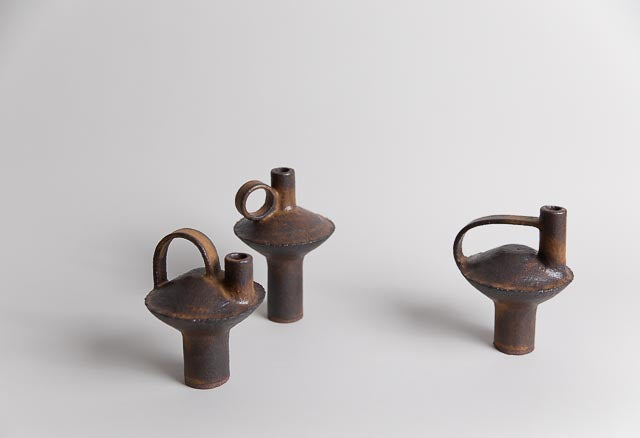 Bouteille, Brown Yellow Glaze