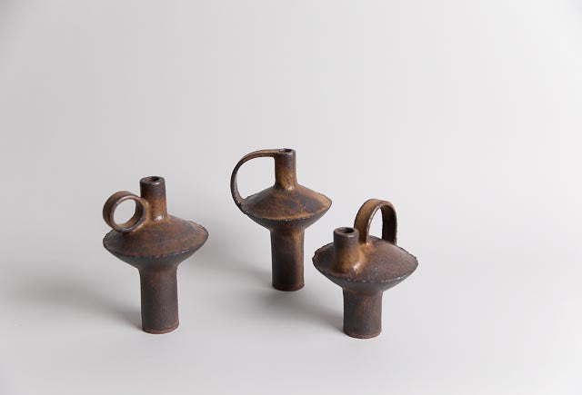 Bouteille, Brown Yellow Glaze