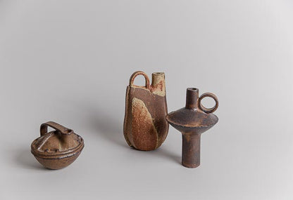 Bouteille, Brown Yellow Glaze