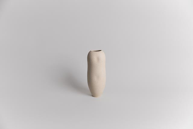 Altered Vase I, Speckled White