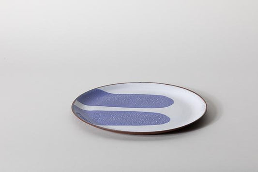 Large Plate, Cobalt