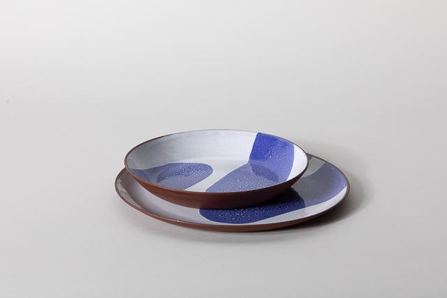 Large Plate, Cobalt