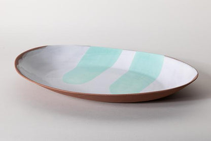 Large Oval Serving Bowl, Celeste