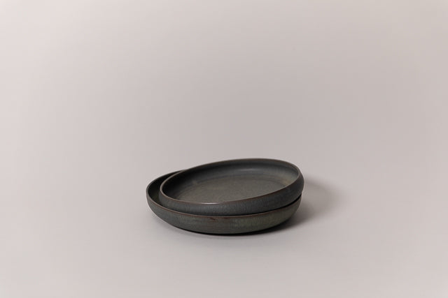 Low Display Bowl, Moss Green