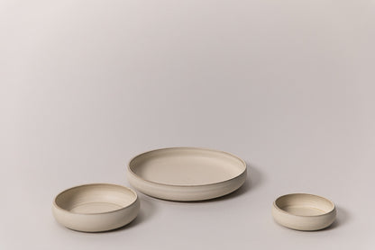 Curved Bowl Large, Warm White