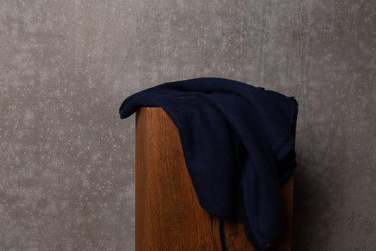 Yak Fringe Throw, Midnight