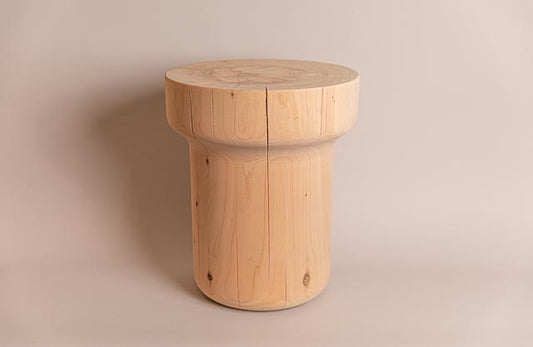 Plug, Side Table (*PREORDER LEADTIME APPLIES*), solid timber, hand turned in Melbourne