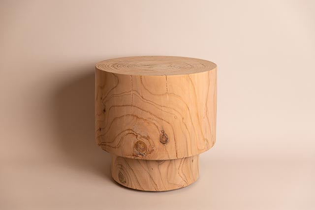 Stepped no. 3 (*PREORDER LEADTIME APPLIES*), solid timber side table,  hand turned in Melbourne