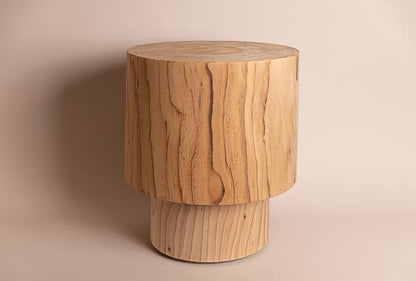 Stepped no. 4 side table (*PREORDER LEADTIME APPLIES*), solid timber, hand turned in Melbourne