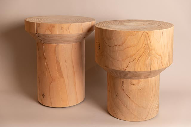 Funnel no. 2 Side Table (*PREORDER LEADTIME APPLIES*), solid timber, hand turned in Melbourne
