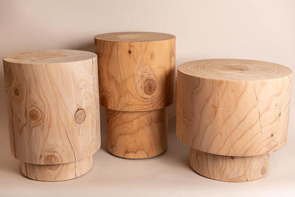 Stepped no. 2 (*PREORDER LEADTIME APPLIES*), Side Table, solid timber, hand turned in Melbourne