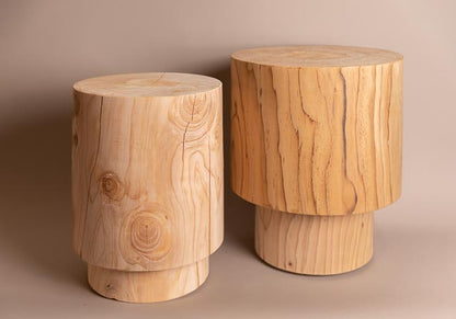 Stepped no. 4 side table (*PREORDER LEADTIME APPLIES*), solid timber, hand turned in Melbourne