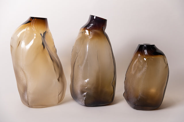 105 ltr Forms Vase, Olive Brown