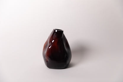 105 ltr Forms Vase, Copper Ruby Dark