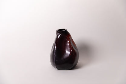 105 ltr Forms Vase, Copper Ruby Dark