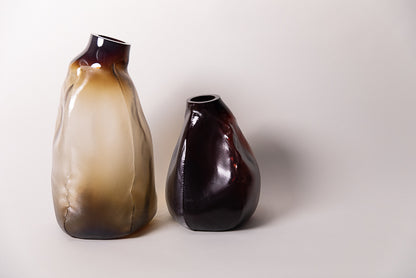 105 ltr Forms Vase, Copper Ruby Dark