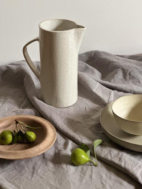 Large Pitcher, White