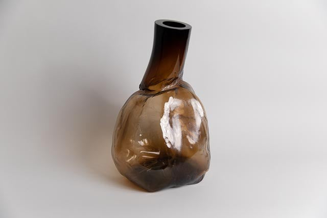 105 ltr Forms Vase, Gold Brown