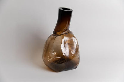 105 ltr Forms Vase, Gold Brown