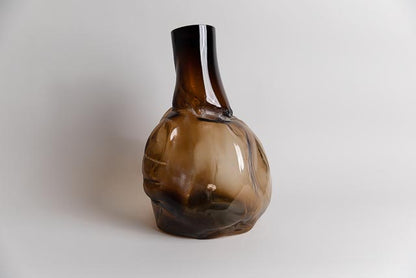 105 ltr Forms Vase, Gold Brown