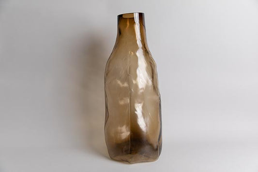 105 ltr Forms Vase, Light Amber